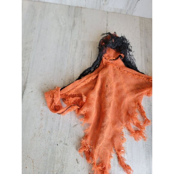 Mini hanging pumpkin scary face Halloween home decor prop - Picture 7 of 8